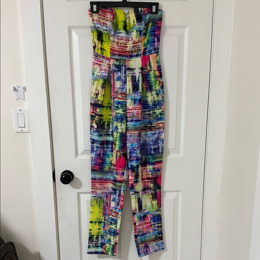 Mustard Seed Multicolor Abstract Jumpsuit S